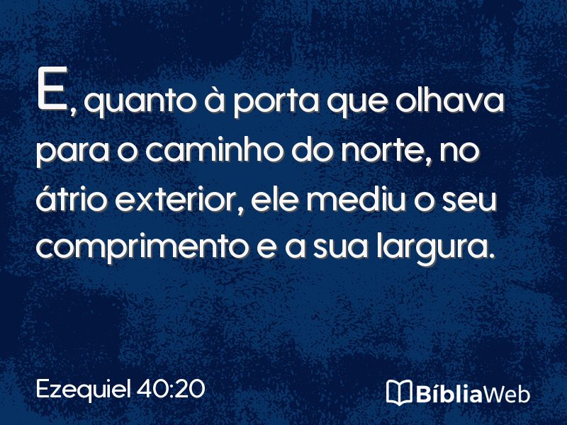 Ezequiel 40:20 em imagem para compartilhar