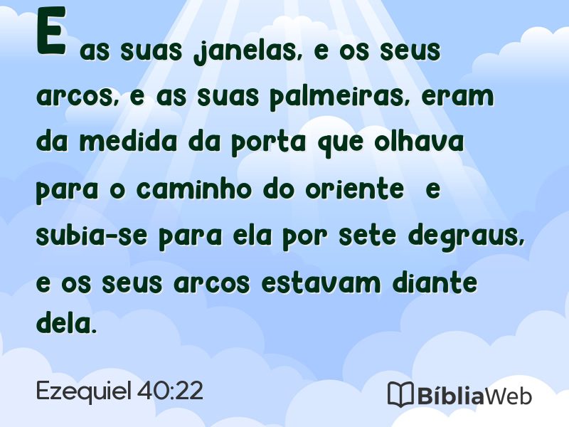 Ezequiel 40:22 em imagem para compartilhar