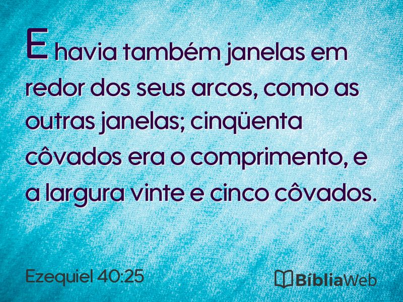 Ezequiel 40:25 em imagem para compartilhar
