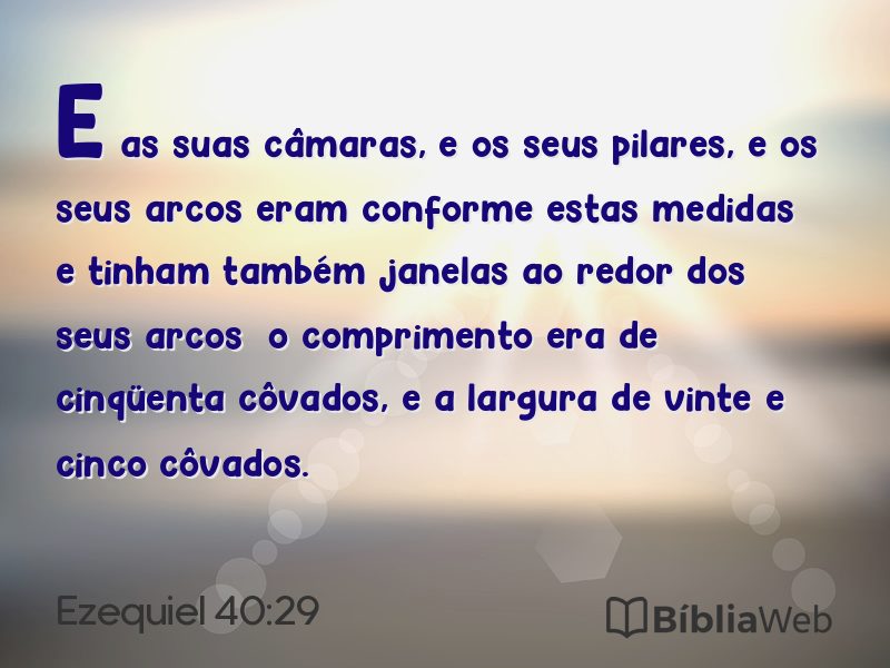 Ezequiel 40:29 em imagem para compartilhar