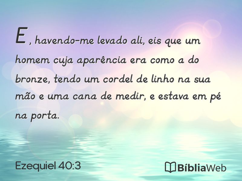 Ezequiel 40:3 em imagem para compartilhar