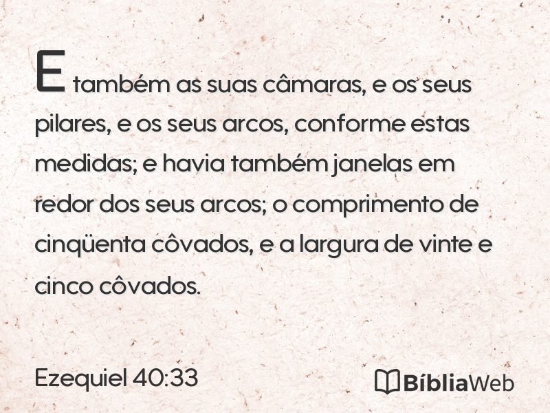 Ezequiel 40:33 em imagem para compartilhar