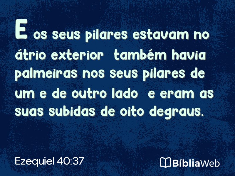 Ezequiel 40:37 em imagem para compartilhar