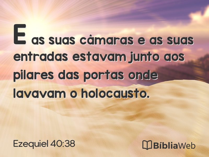 Ezequiel 40:38 em imagem para compartilhar