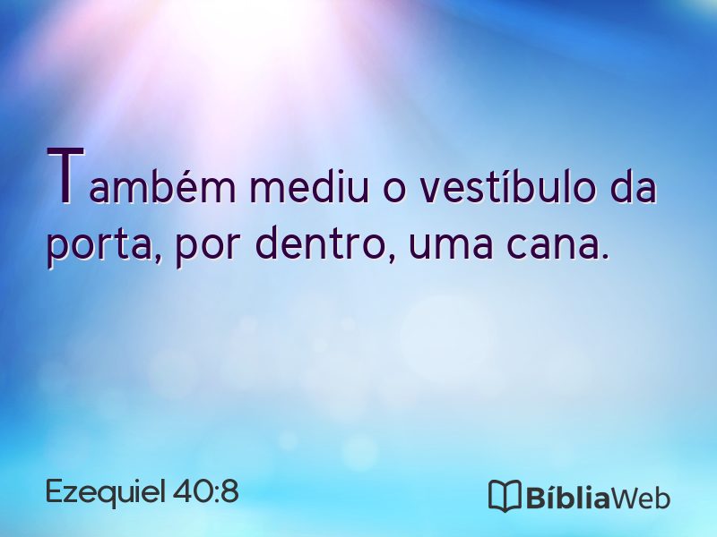 Ezequiel 40:8 em imagem para compartilhar