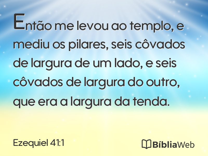 Ezequiel 41:1 em imagem para compartilhar