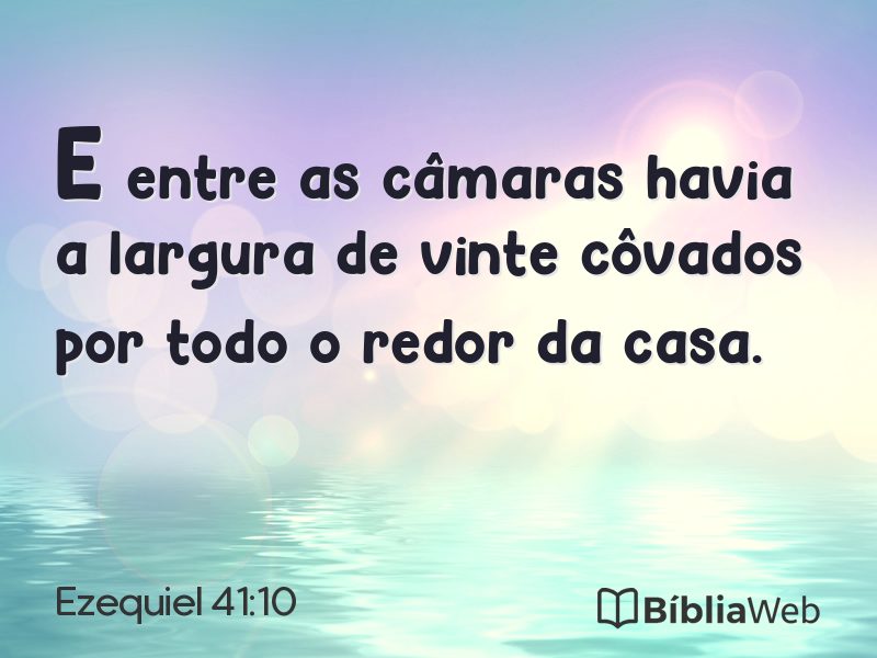 Ezequiel 41:10 em imagem para compartilhar