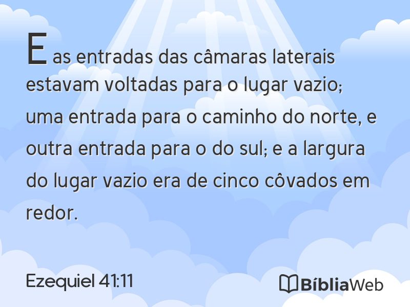 Ezequiel 41:11 em imagem para compartilhar