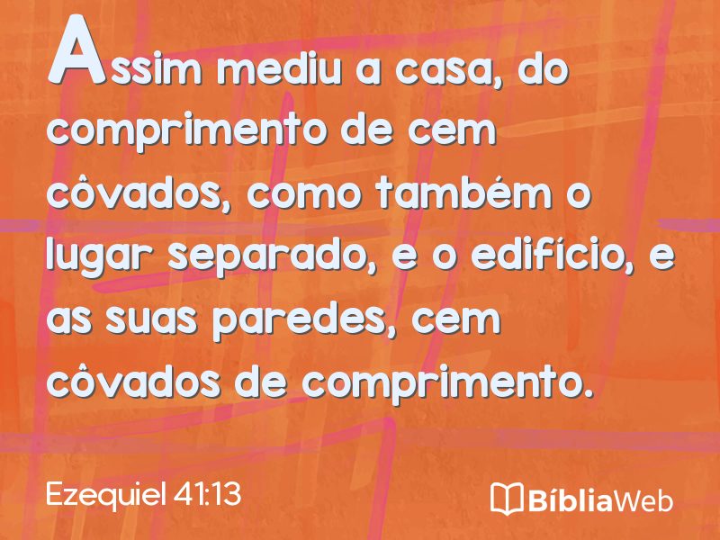 Ezequiel 41:13 em imagem para compartilhar