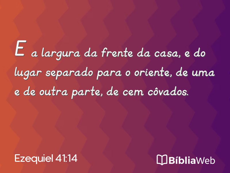 Ezequiel 41:14 em imagem para compartilhar