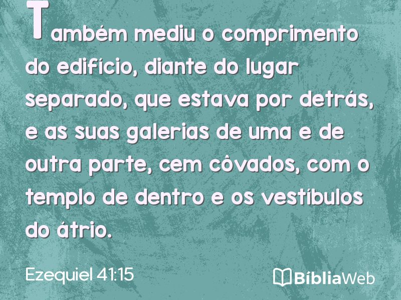 Ezequiel 41:15 em imagem para compartilhar