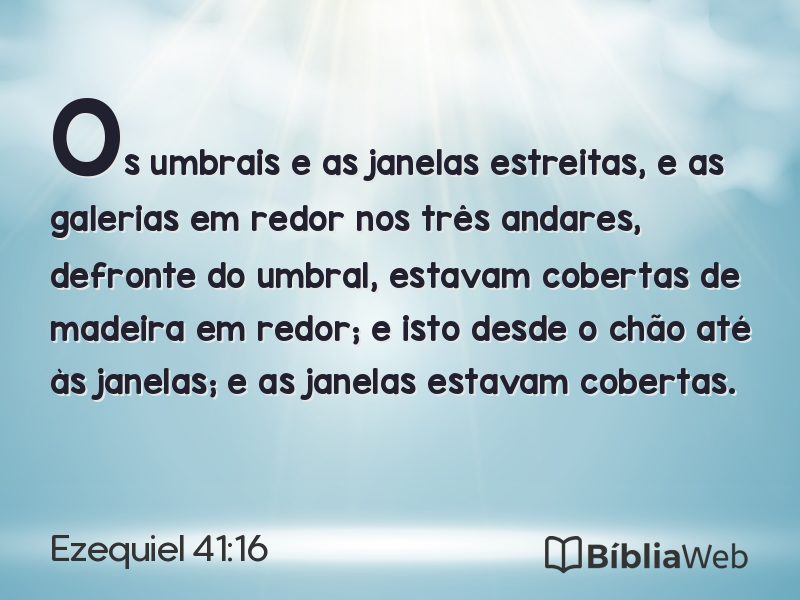 Ezequiel 41:16 em imagem para compartilhar