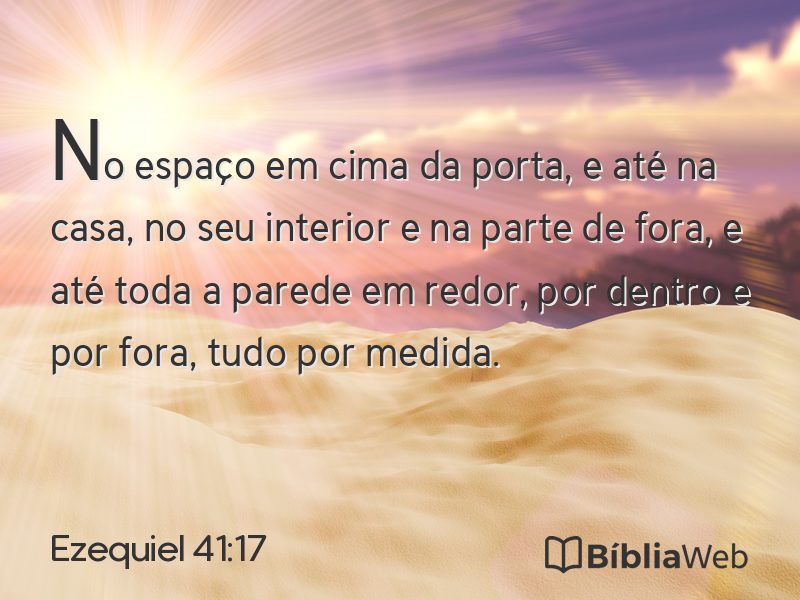 Ezequiel 41:17 em imagem para compartilhar