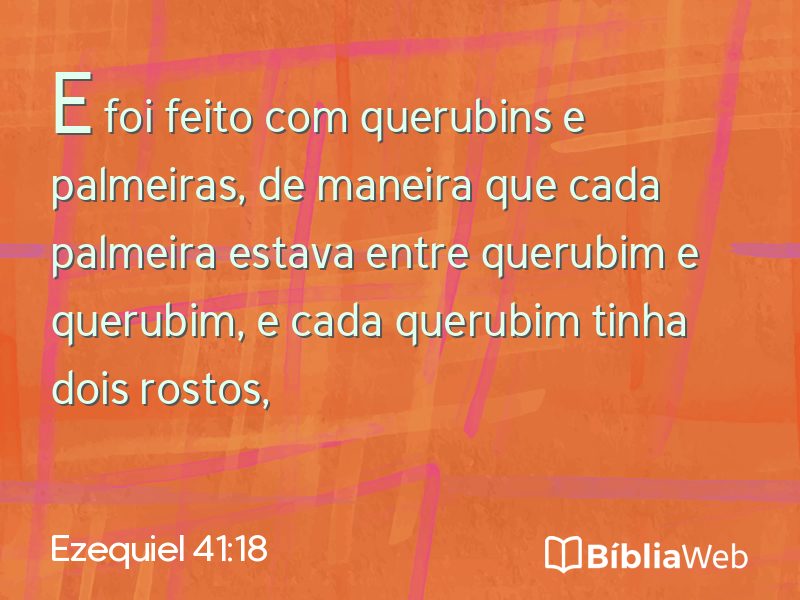 Ezequiel 41:18 em imagem para compartilhar