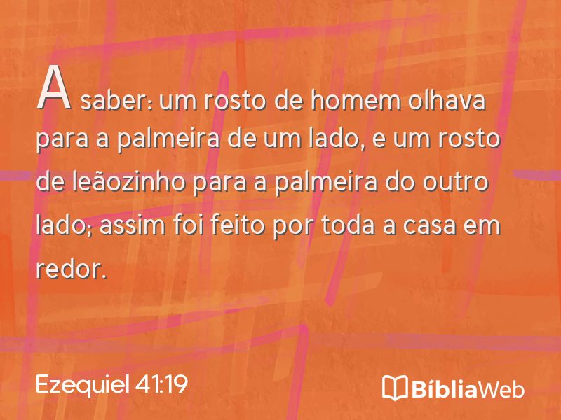 Ezequiel 41:19 em imagem para compartilhar