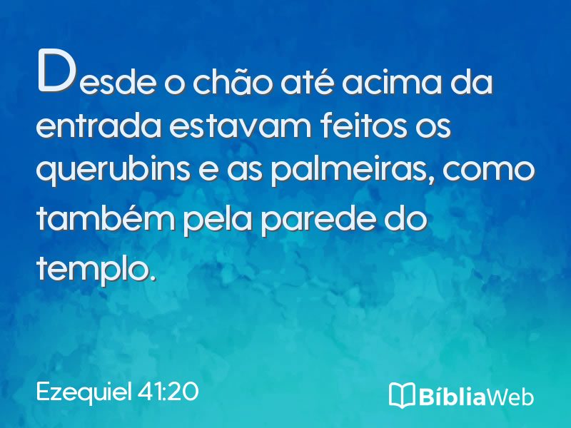Ezequiel 41:20 em imagem para compartilhar