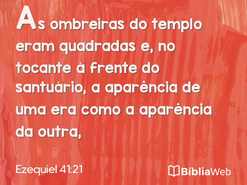 Ezequiel 41:21 em imagem para compartilhar