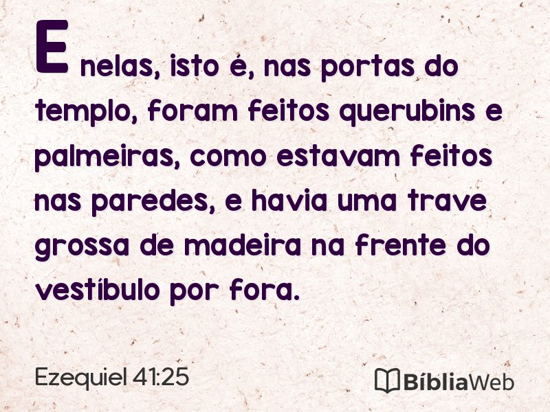 Ezequiel 41:25 em imagem para compartilhar