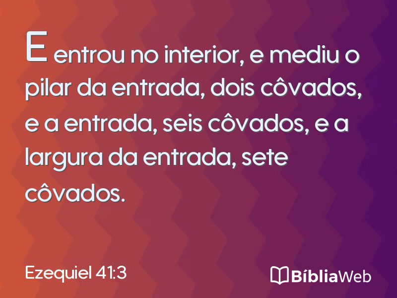 Ezequiel 41:3 em imagem para compartilhar