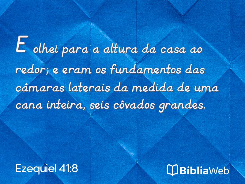Ezequiel 41:8 em imagem para compartilhar