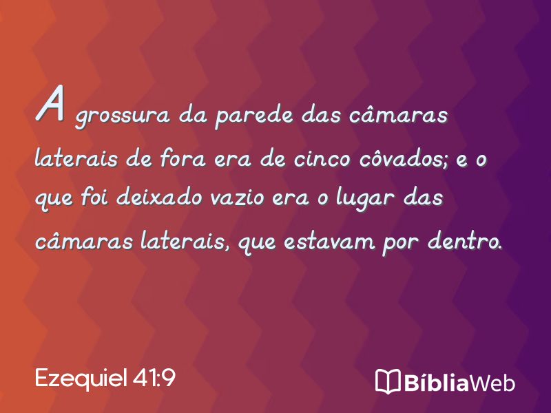 Ezequiel 41:9 em imagem para compartilhar