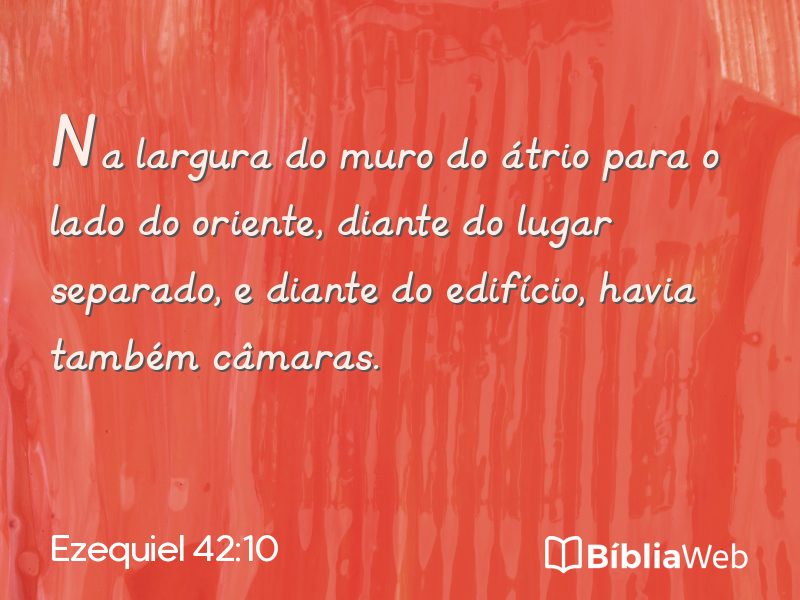 Ezequiel 42:10 em imagem para compartilhar