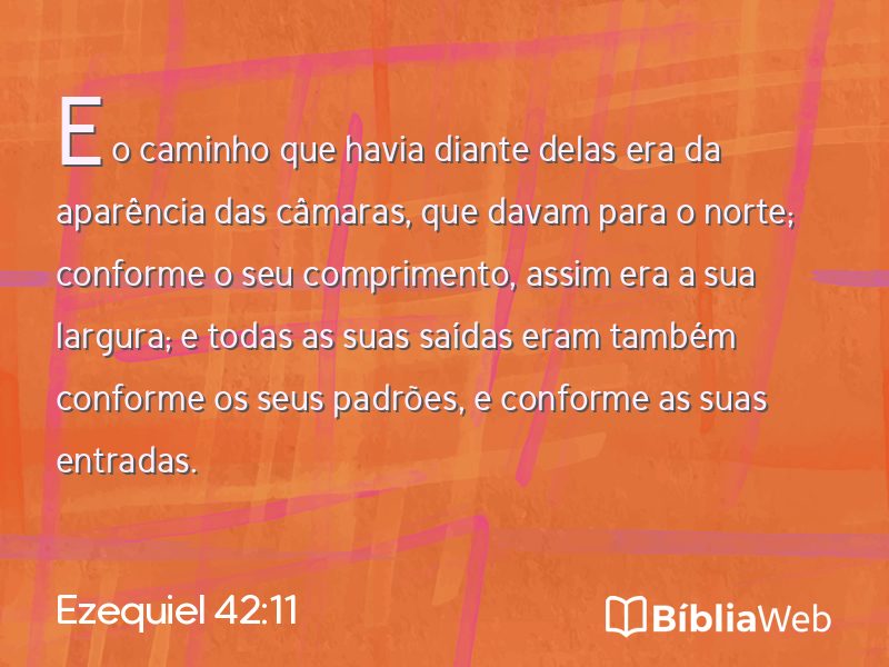 Ezequiel 42:11 em imagem para compartilhar