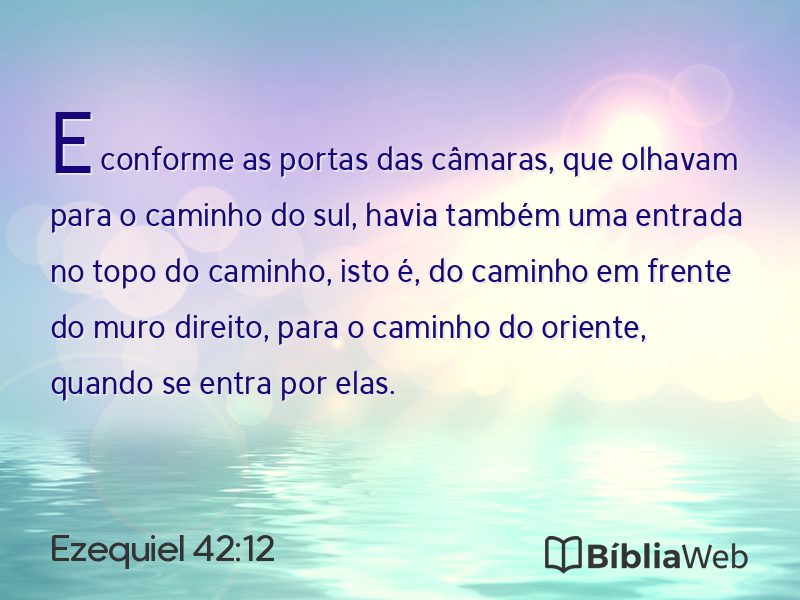 Ezequiel 42:12 em imagem para compartilhar