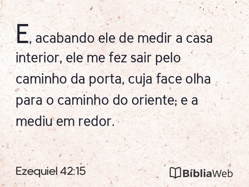 Ezequiel 42:15 em imagem para compartilhar