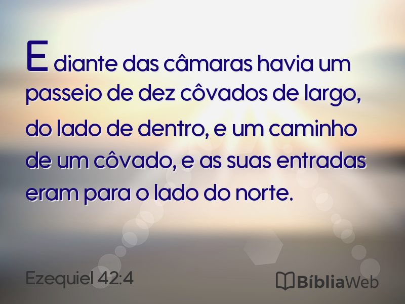 Ezequiel 42:4 em imagem para compartilhar