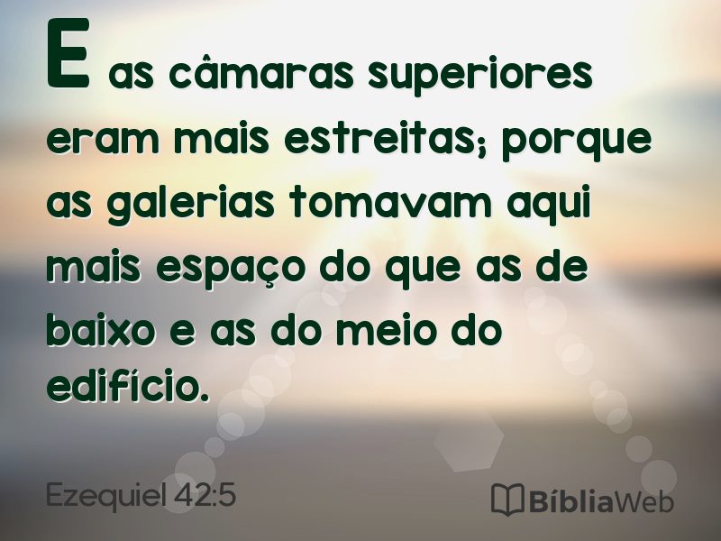 Ezequiel 42:5 em imagem para compartilhar