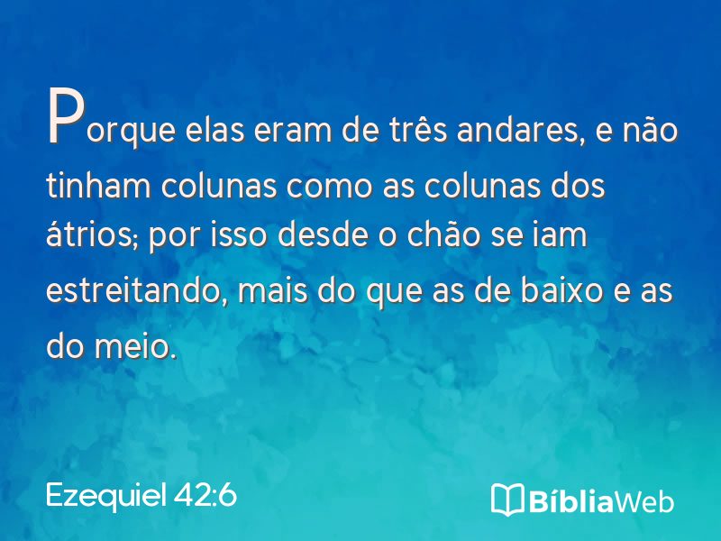 Ezequiel 42:6 em imagem para compartilhar