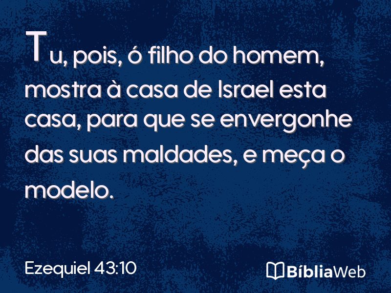 Ezequiel 43:10 em imagem para compartilhar