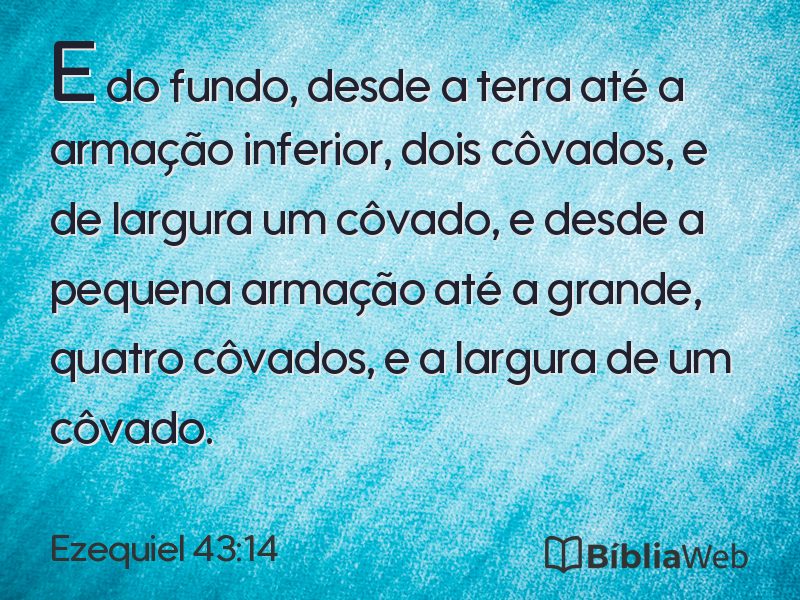 Ezequiel 43:14 em imagem para compartilhar