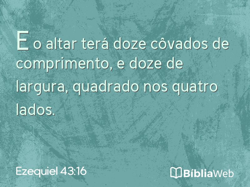 Ezequiel 43:16 em imagem para compartilhar