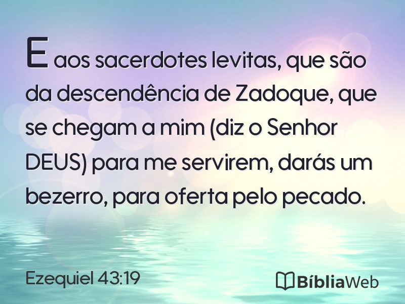 Ezequiel 43:19 em imagem para compartilhar