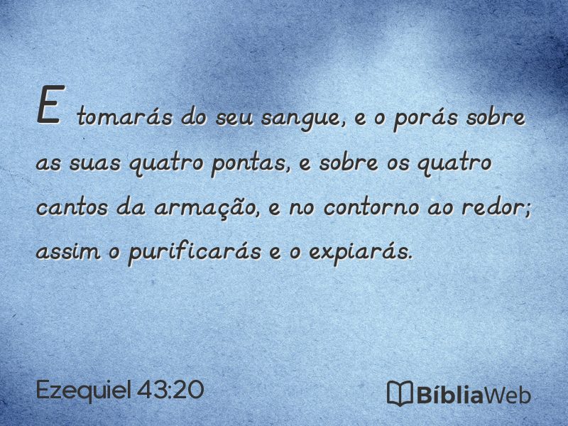 Ezequiel 43:20 em imagem para compartilhar