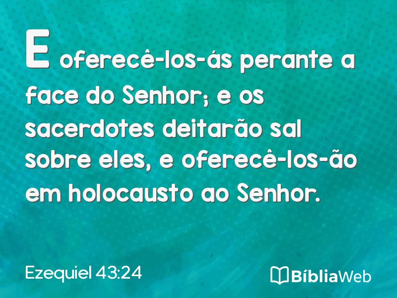 Ezequiel 43:24 em imagem para compartilhar
