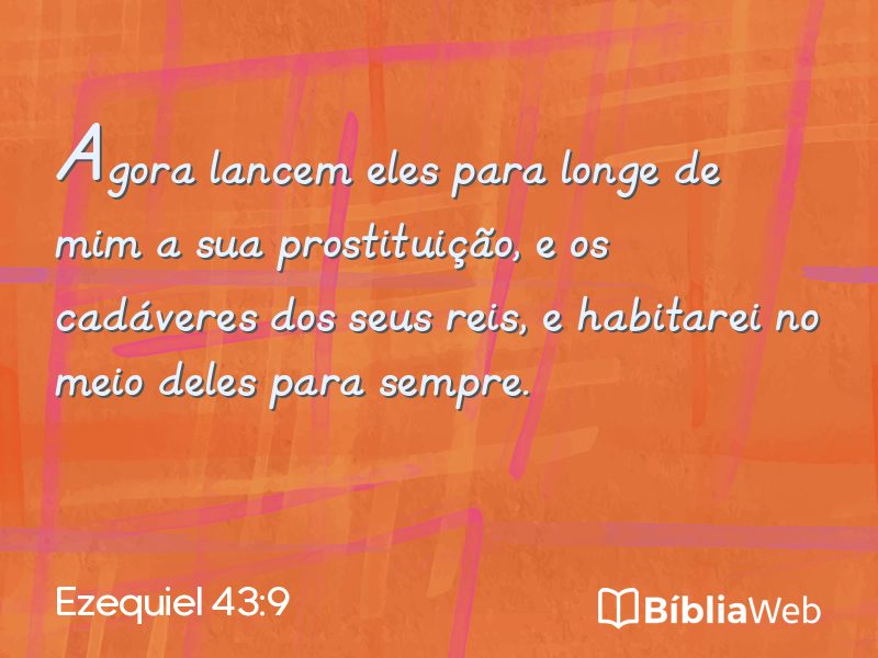 Ezequiel 43:9 em imagem para compartilhar