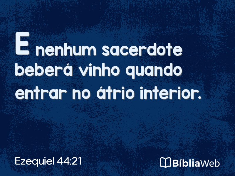 Ezequiel 44:21 em imagem para compartilhar