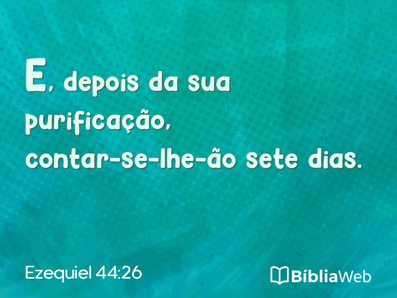 Ezequiel 44:26 em imagem para compartilhar
