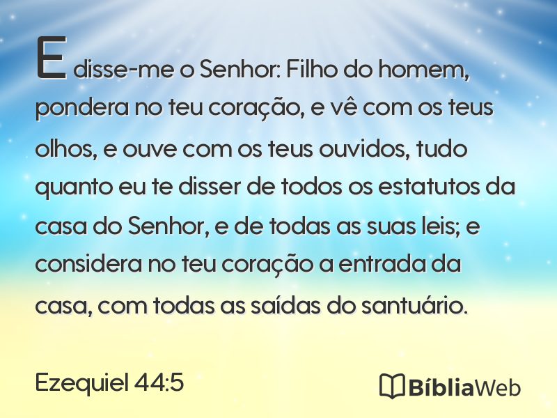 Ezequiel 44:5 em imagem para compartilhar