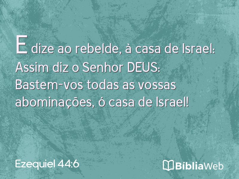 Ezequiel 44:6 em imagem para compartilhar