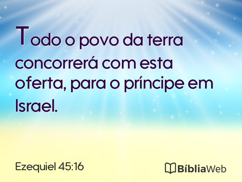 Ezequiel 45:16 em imagem para compartilhar