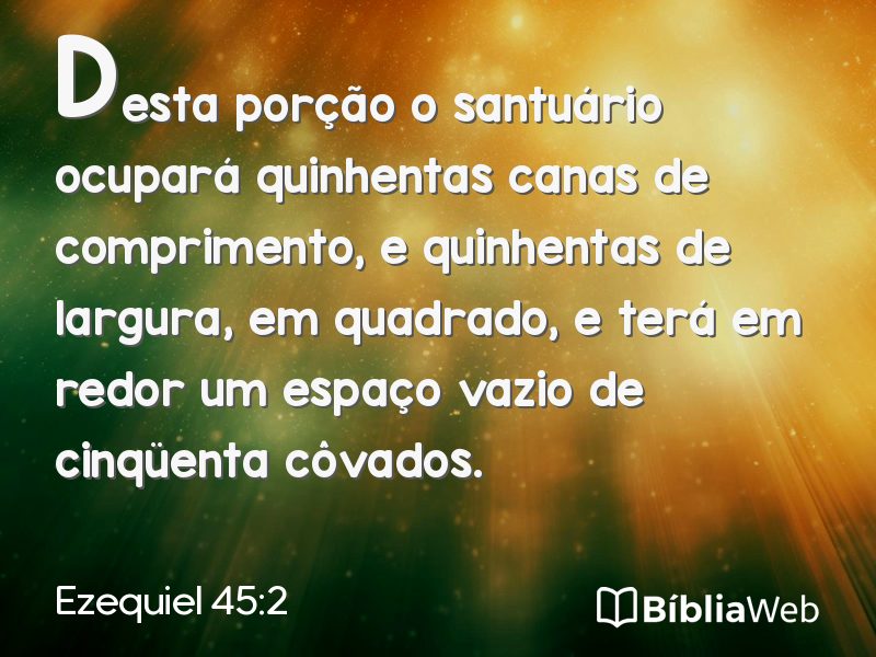 Ezequiel 45:2 em imagem para compartilhar