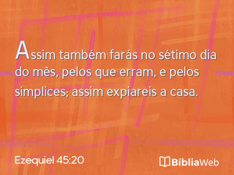Ezequiel 45:20 em imagem para compartilhar