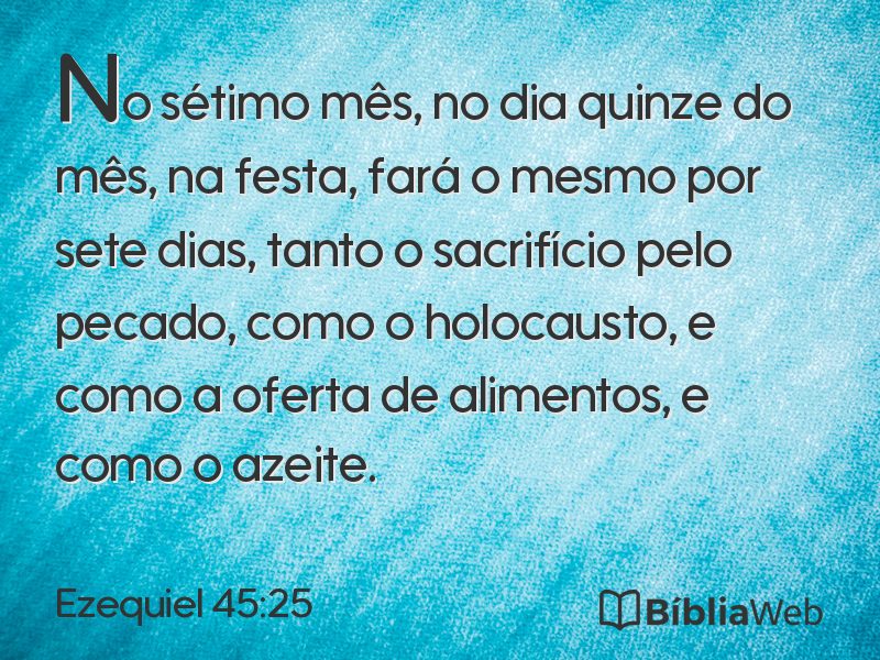 Ezequiel 45:25 em imagem para compartilhar