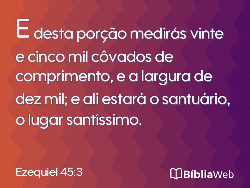 Ezequiel 45:3 em imagem para compartilhar