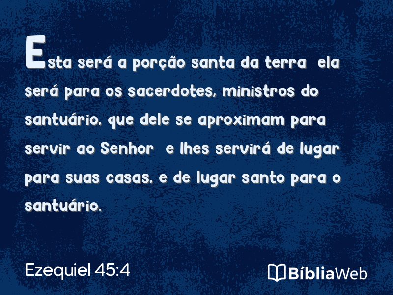 Ezequiel 45:4 em imagem para compartilhar