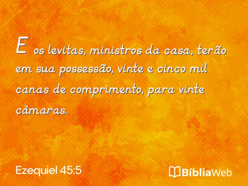 Ezequiel 45:5 em imagem para compartilhar